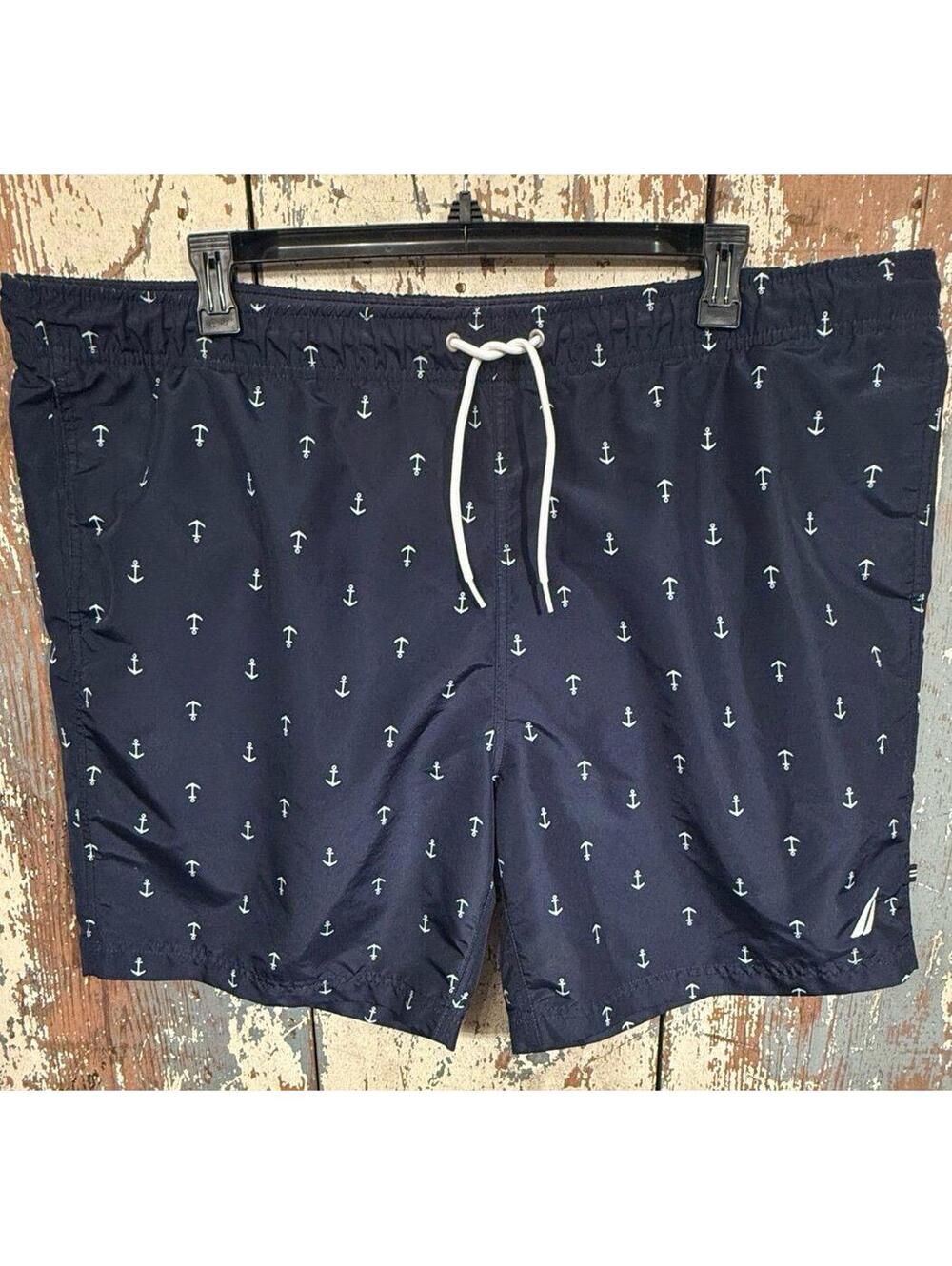 Nautica Mens Swim shorts, size XXL navy